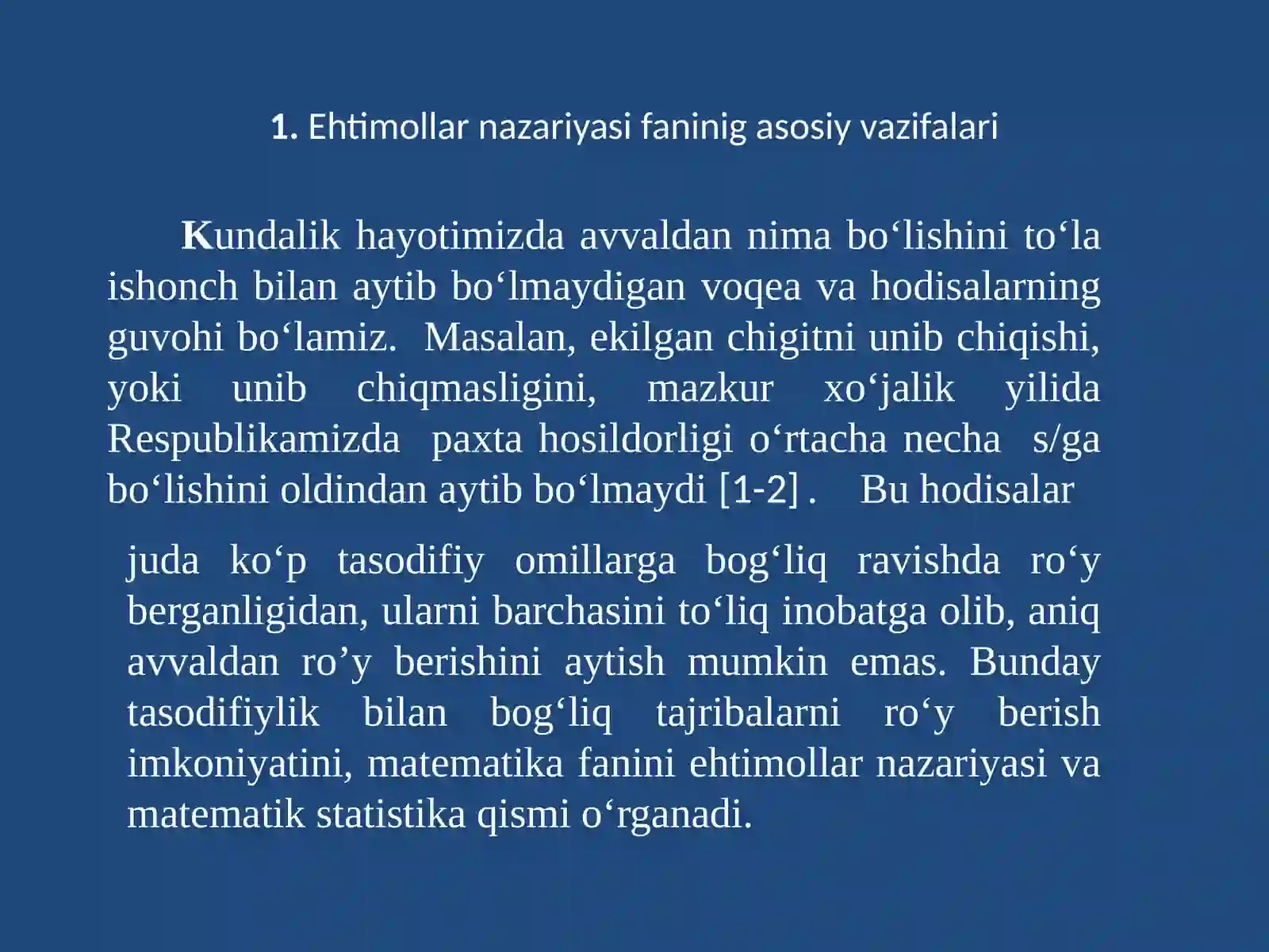 Ehtimollar Nazariyasi 3