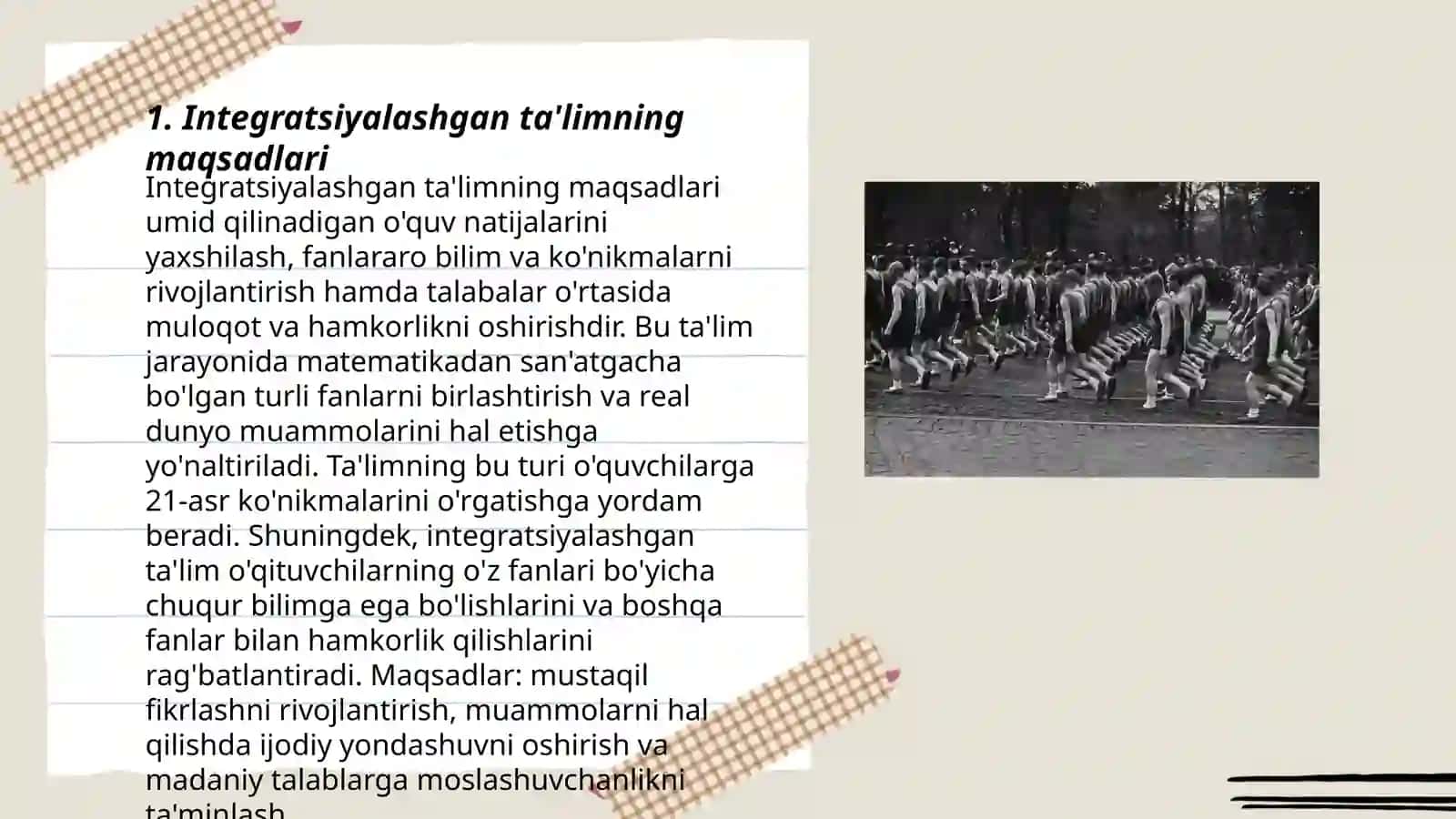Integratsiyalashgan Ta'limning Maqsadlari 3