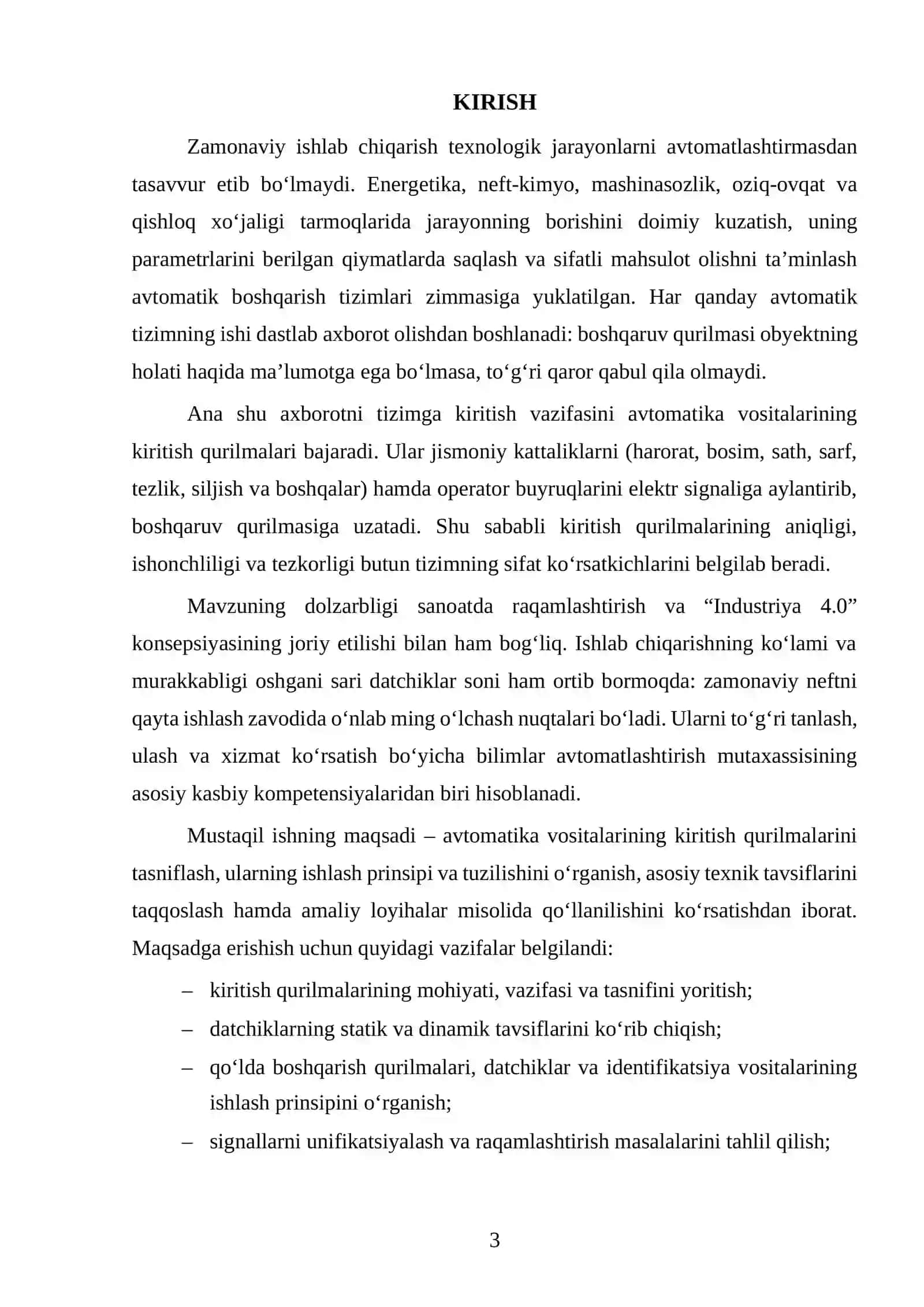 AVTOMATIKA VOSITALARINING KIRITISH QURILMALARI 3