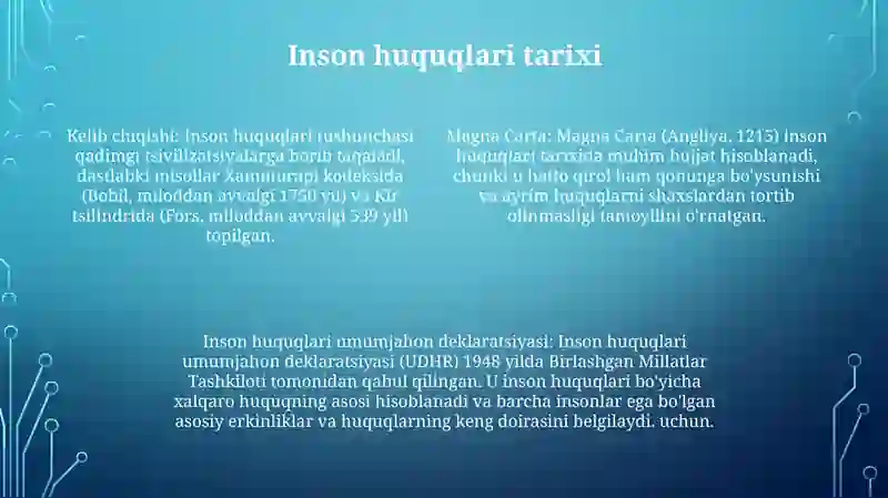 Inson Huquqlari 3