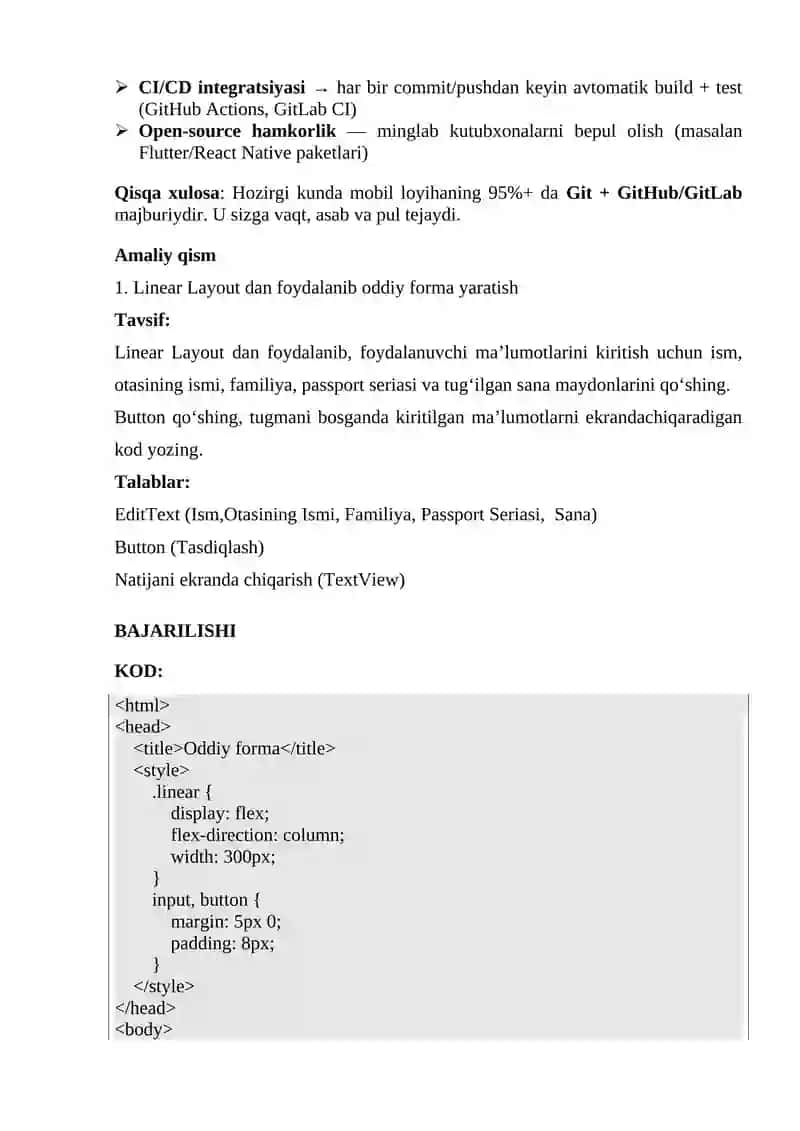 Mobil ilovalarni ishlab chiqishda ishlatiladigan dasturiy vositalar 3