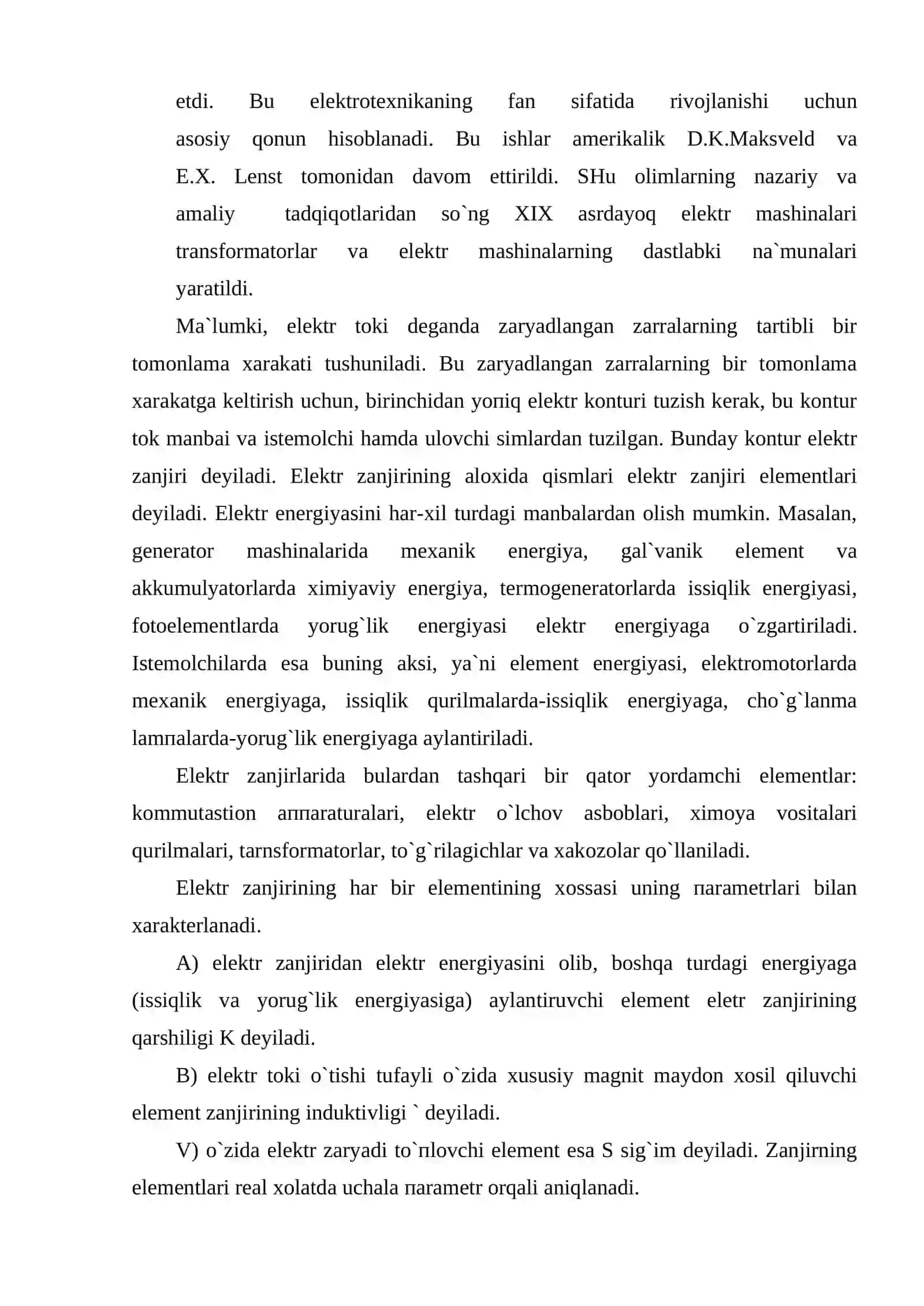 Elеktrоtехnikа fаni hаqidа tushunchа 3