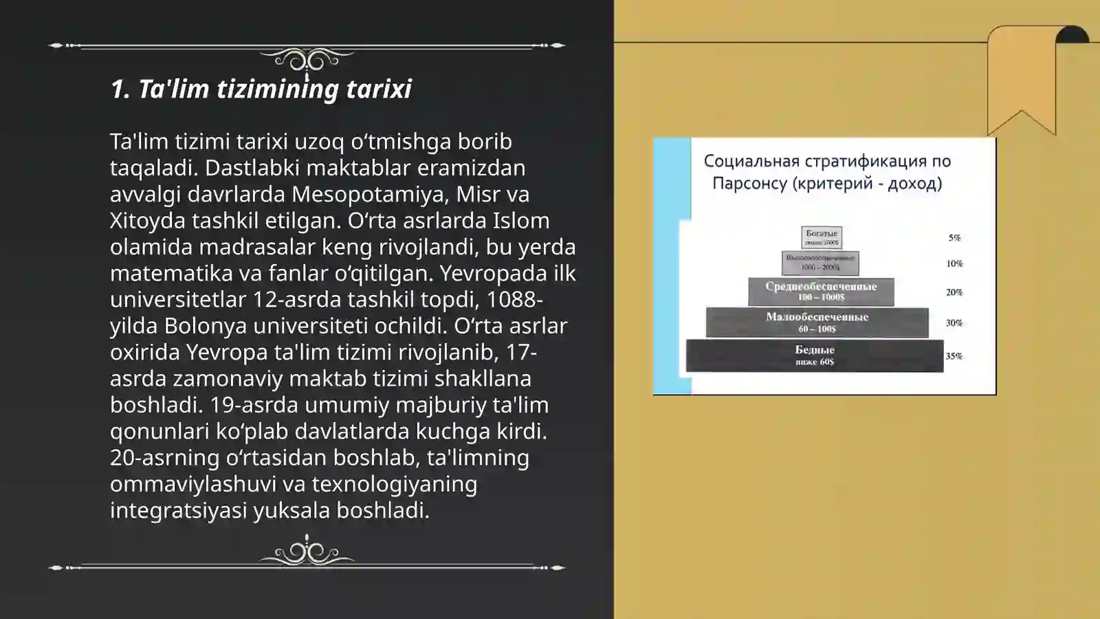 Ta'lim tizimining tarixi 3