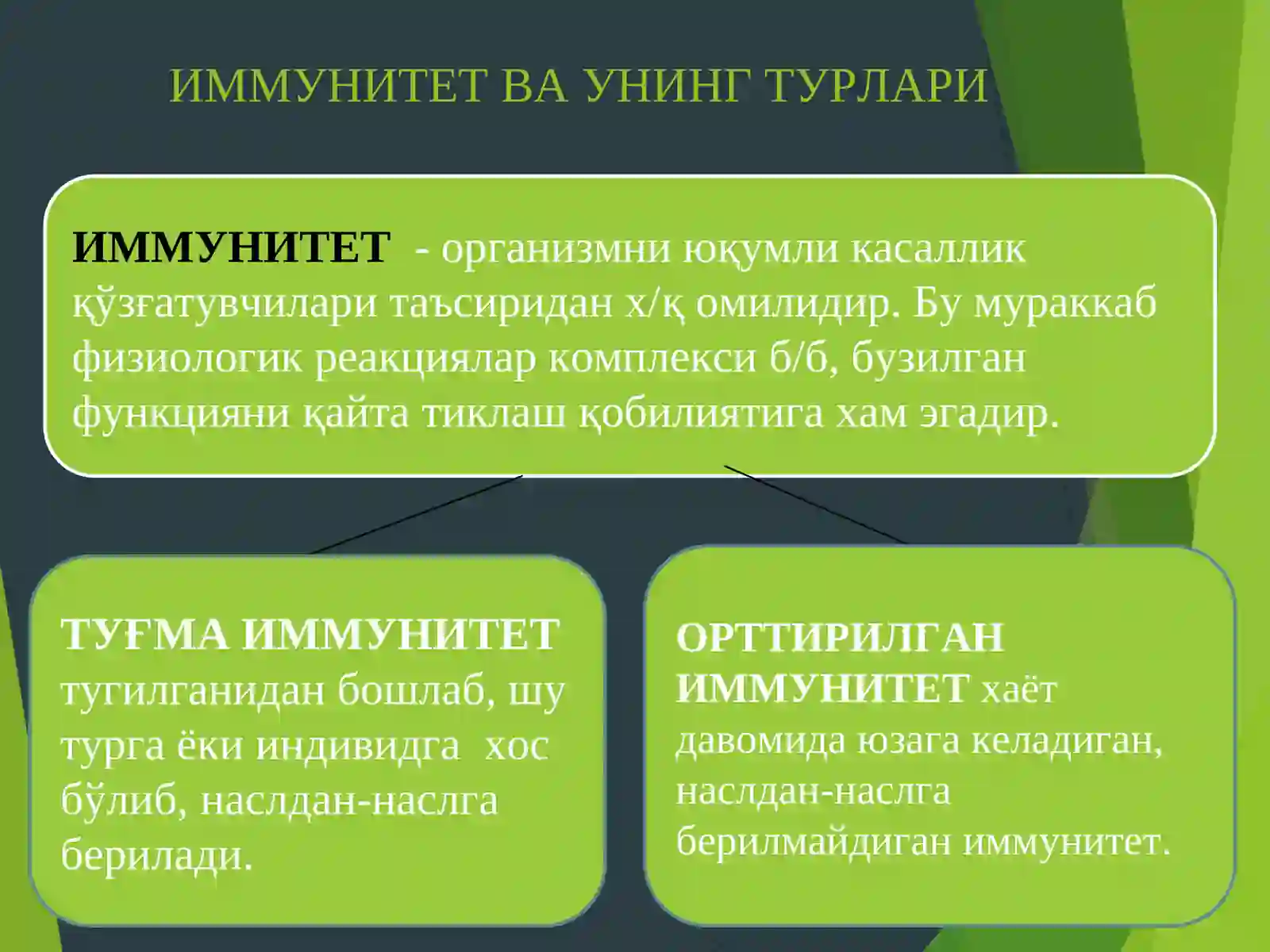 Иммунитет ва уларнинг турлари 3