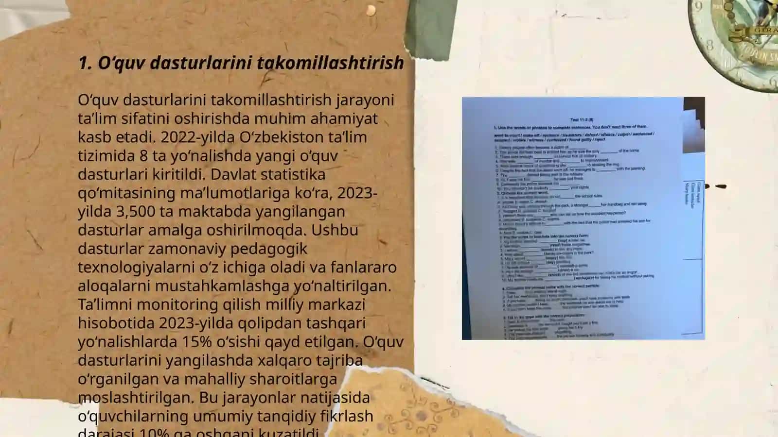 O‘quv dasturlarini takomillashtirish 3