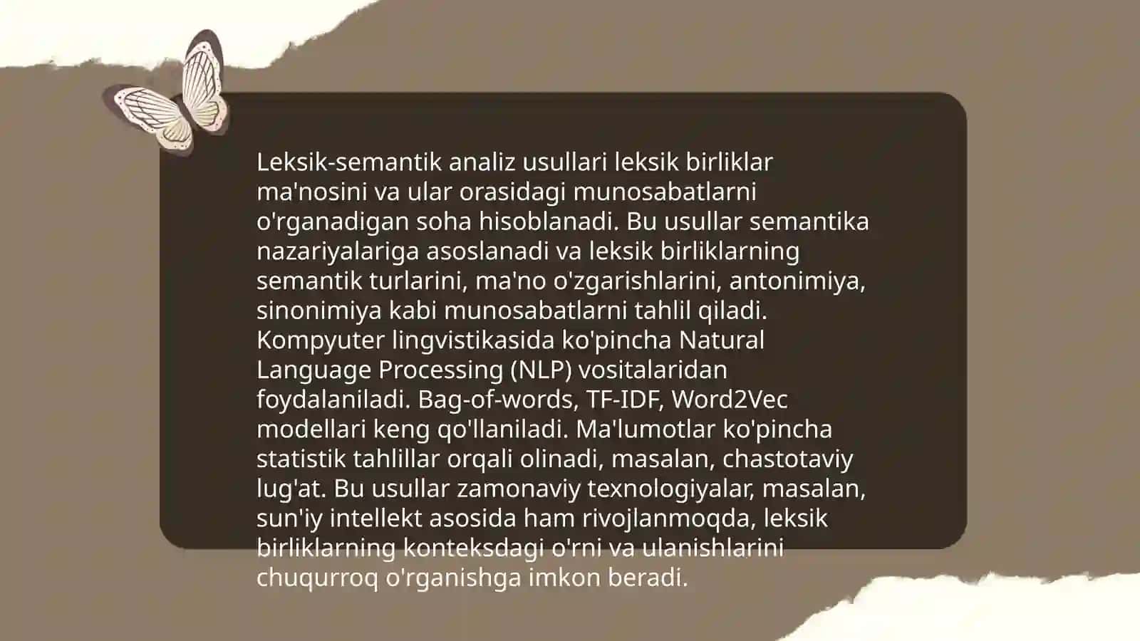 Leksik-semantik analiz usullari 3