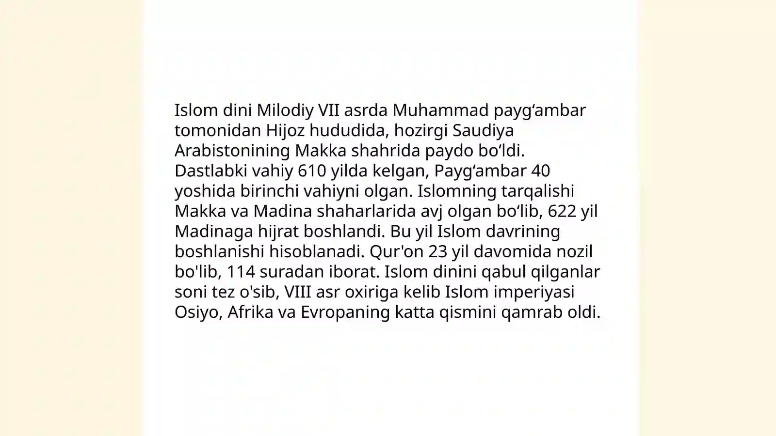 Islom dini va asosiy gʻoyalari 3
