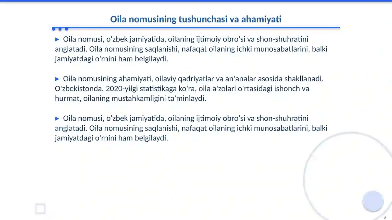 0ila nomusi va sha’nini saqlashda ota-ona va farzandlar mas’uliyati 3