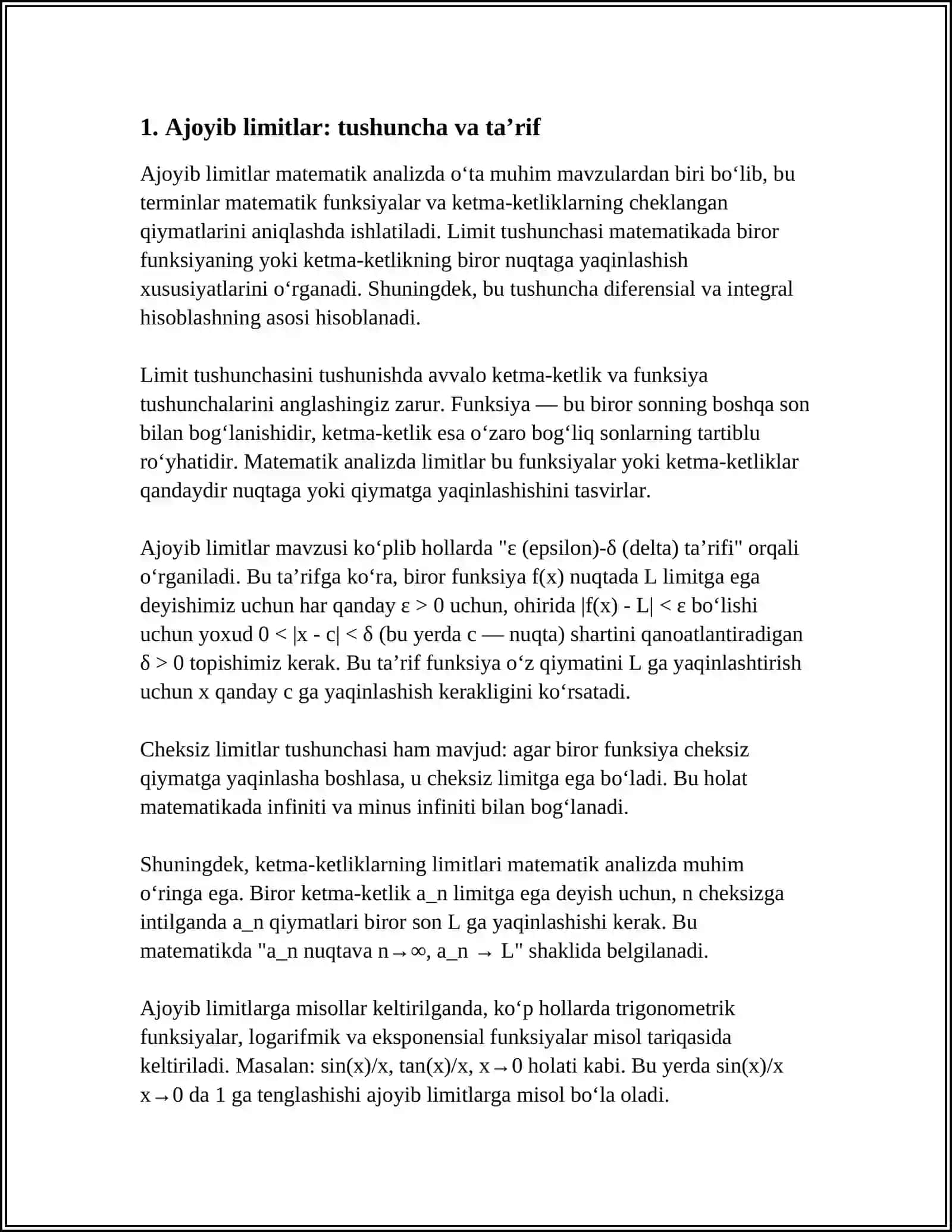 AJOYIB LIMITLAR 3