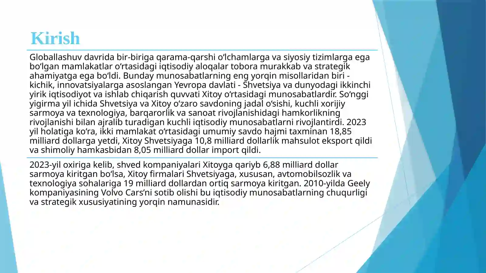 ESSE №2"TASHQI IQTISODIY FAOLIYATDA TAHLILIY ISHLAR" 3