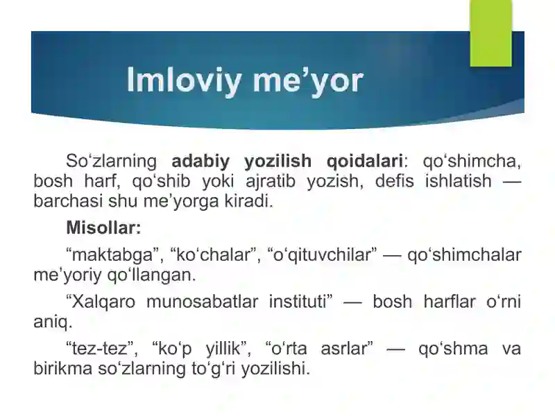 Adabiy til me'yorlari 3