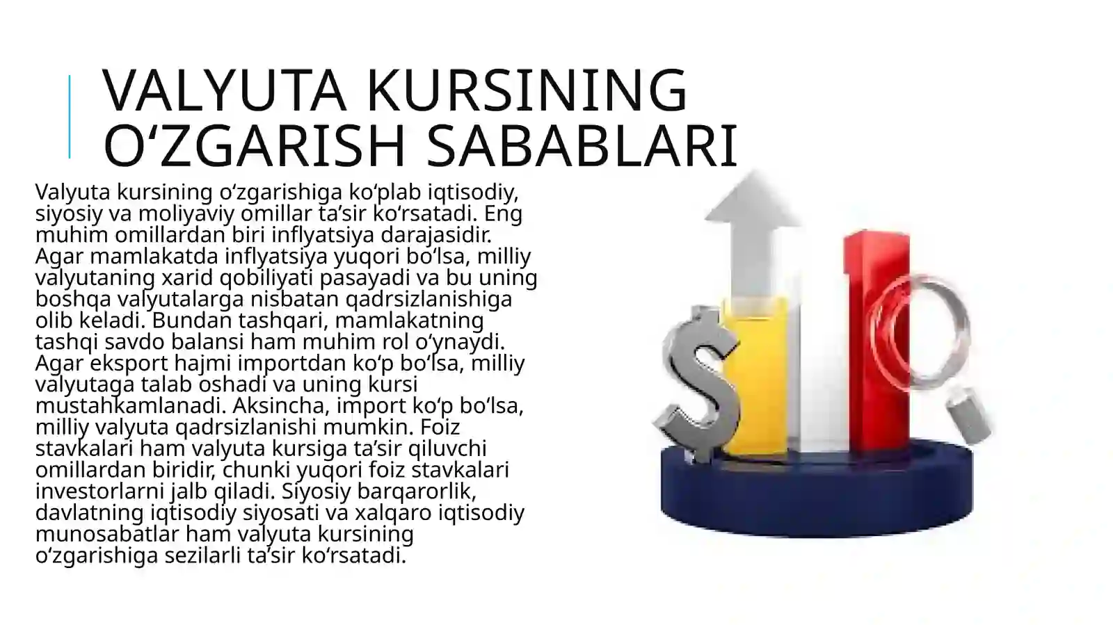 Valyuta kurslaridagi o‘zgarishlarning ta’siri 3
