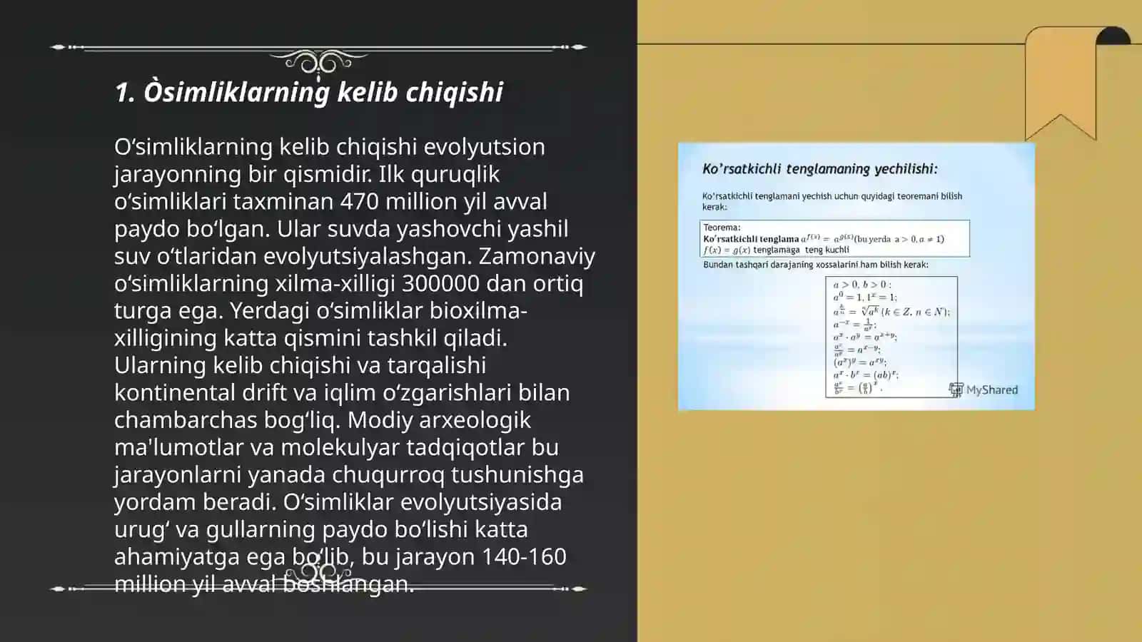 Òsimli kelib chiqishi va hujayraviy tuzilish 3