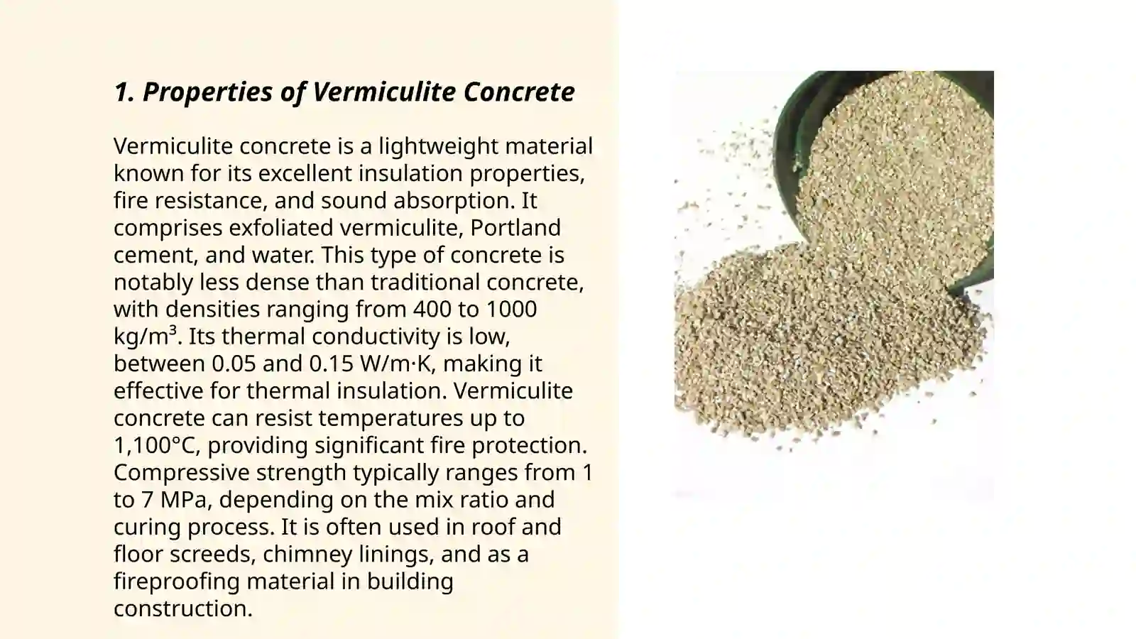 Vermiculite concrete 3