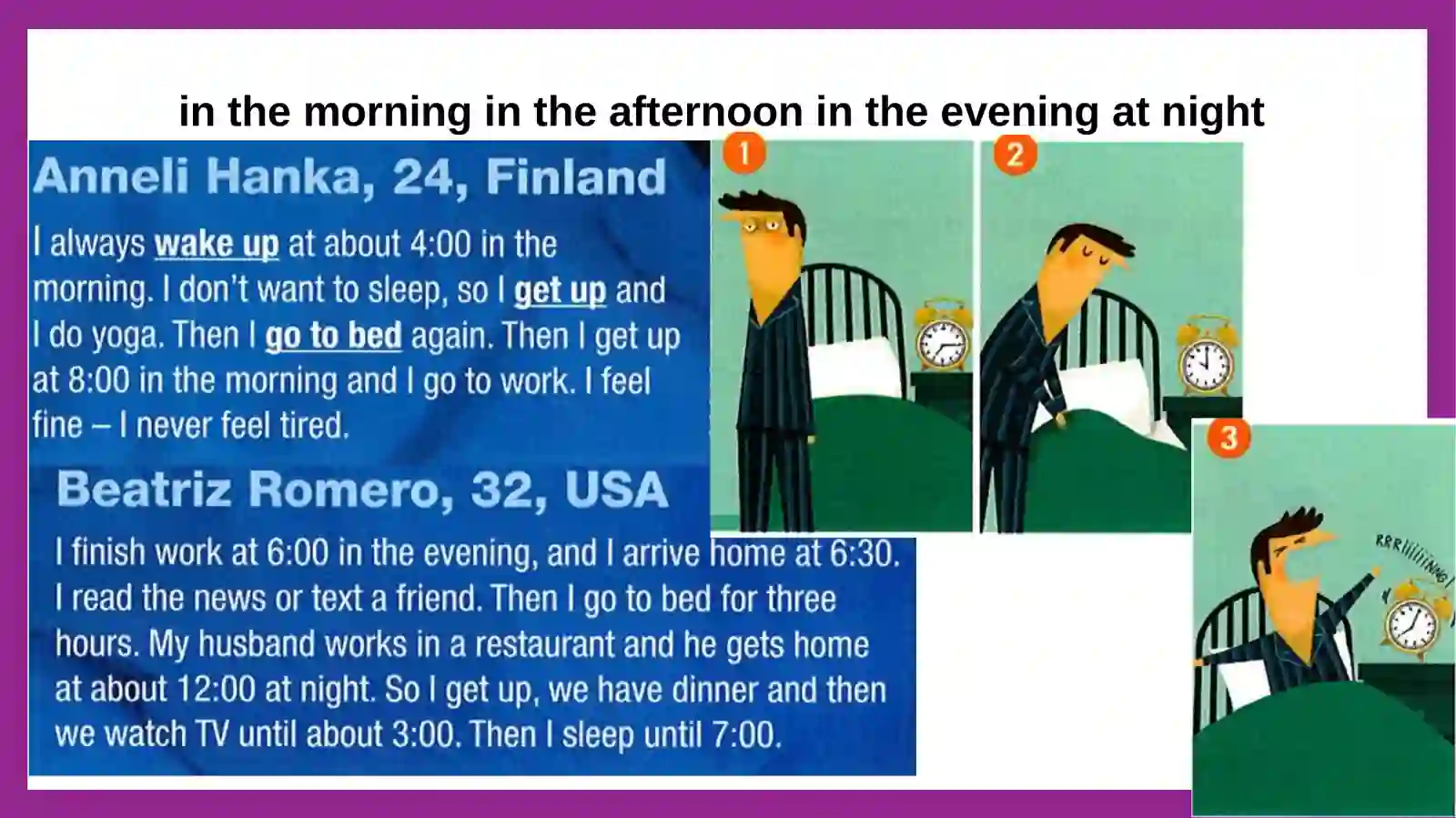 DAILY ROUTINE AND PRESENT SIMPLE 4.0 3