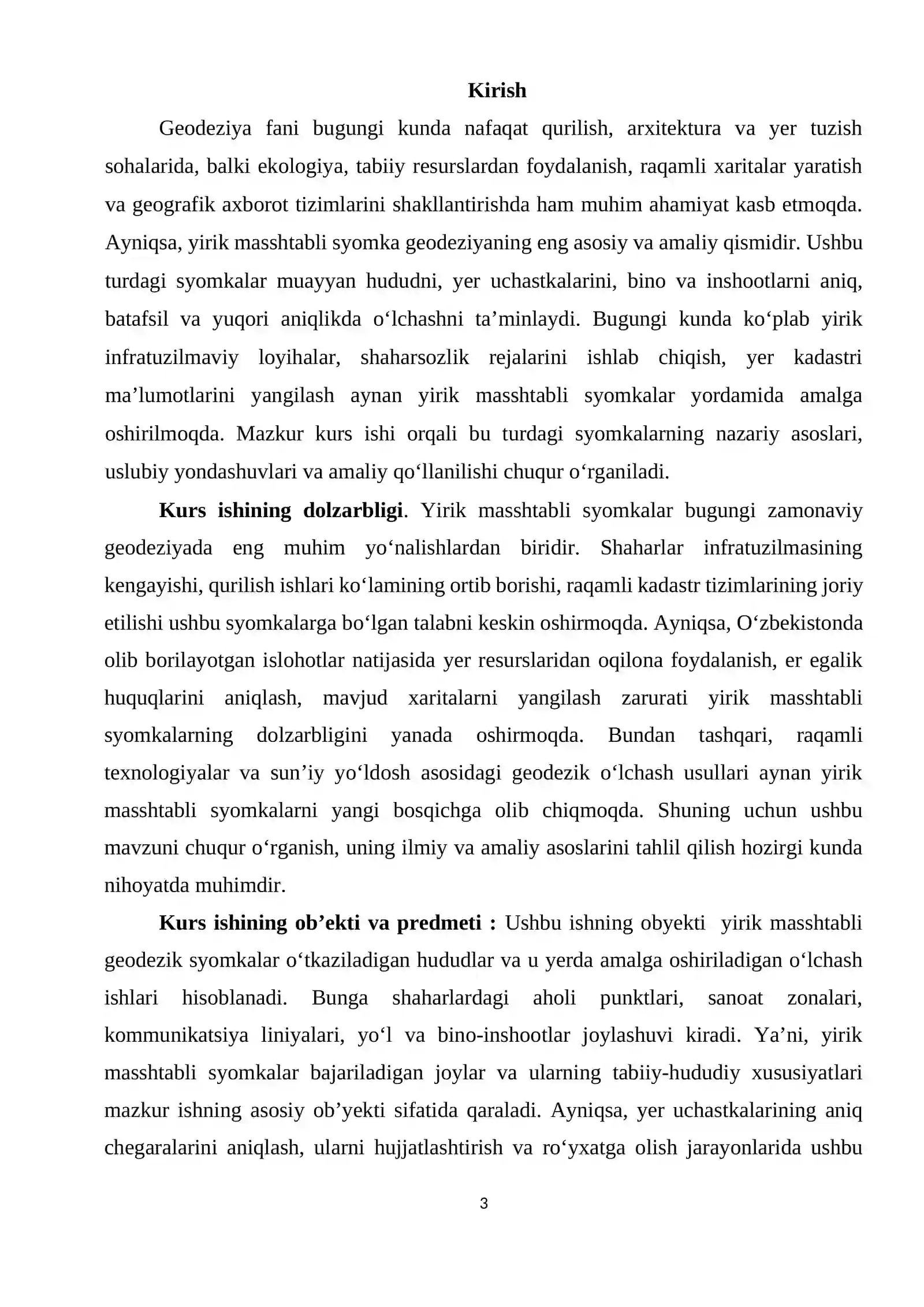 Yirik masshtabli syomka kurs ishi 3