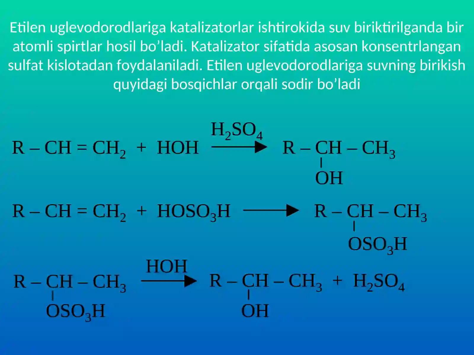 Spirtlarning olinishi va xossalari 3
