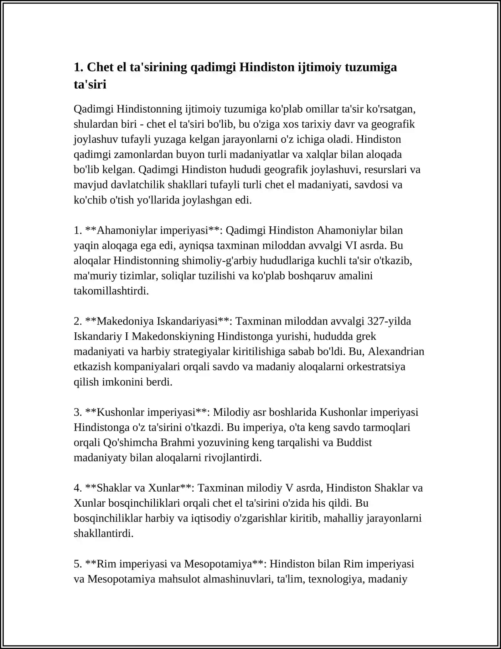 QADIMGI HINDISTONDAGI IJTIMOIY-IQTISODIY G’OYALAR 3