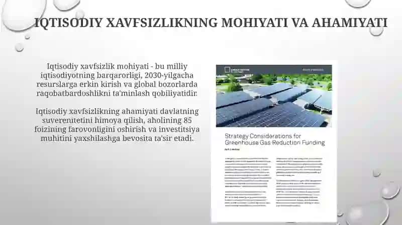 Iqtisodiy xavfsizlikni ta'minlash 3