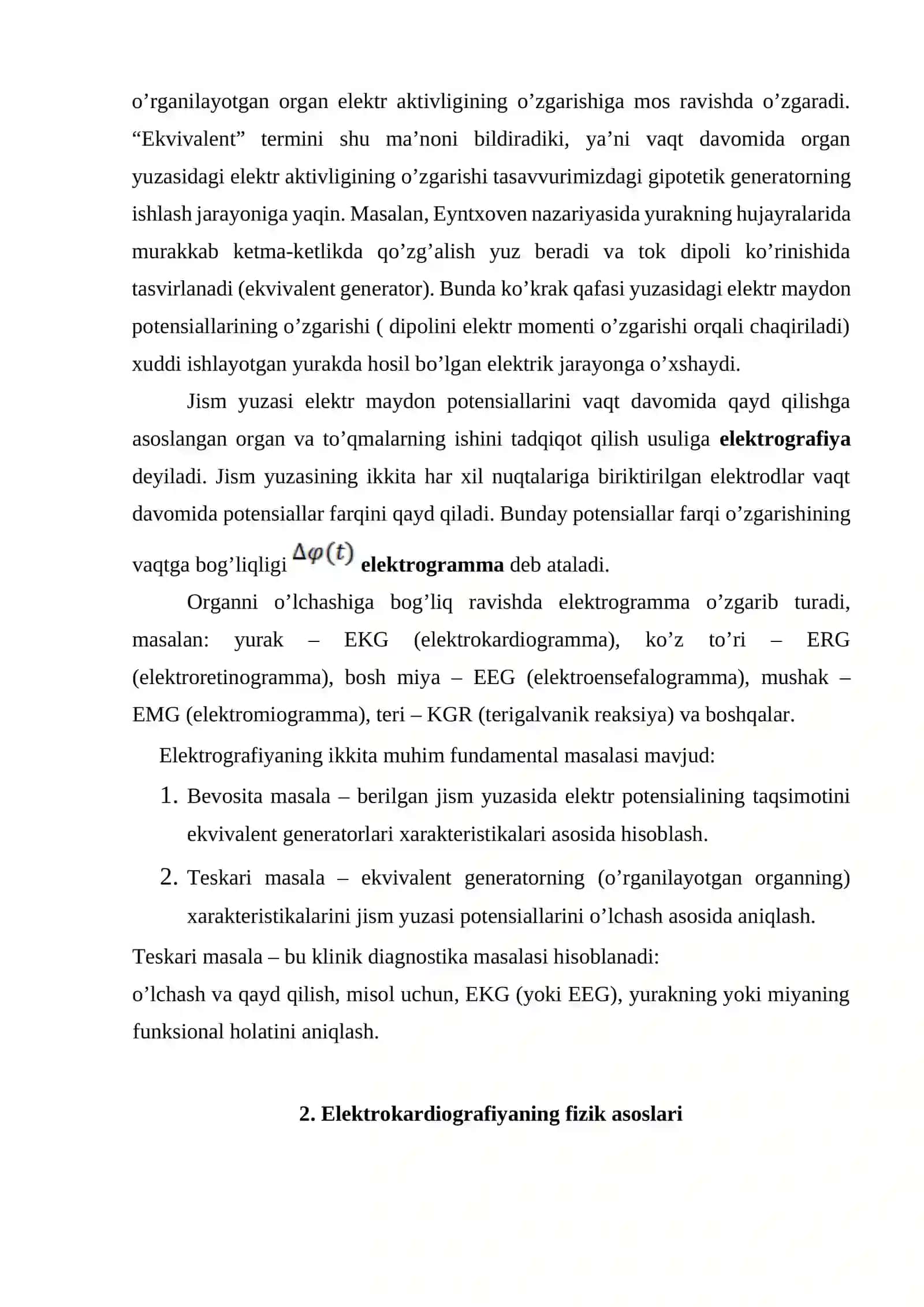 Оrgаnizmning tаshqi elеktr mаydоni 3