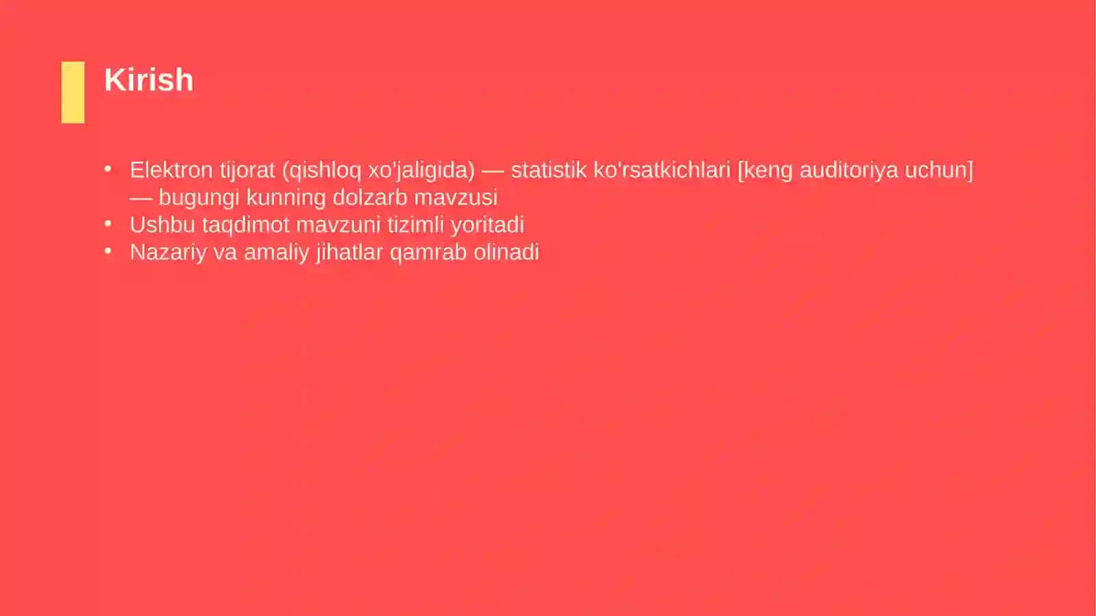 Elektron tijorat (qishloq xo'jaligida) — statistik ko'rsatkichlari [keng auditoriya uchun] 3