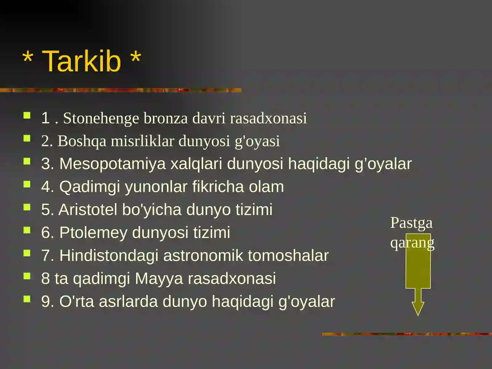 ASTRONOMIYA TARIXI 3