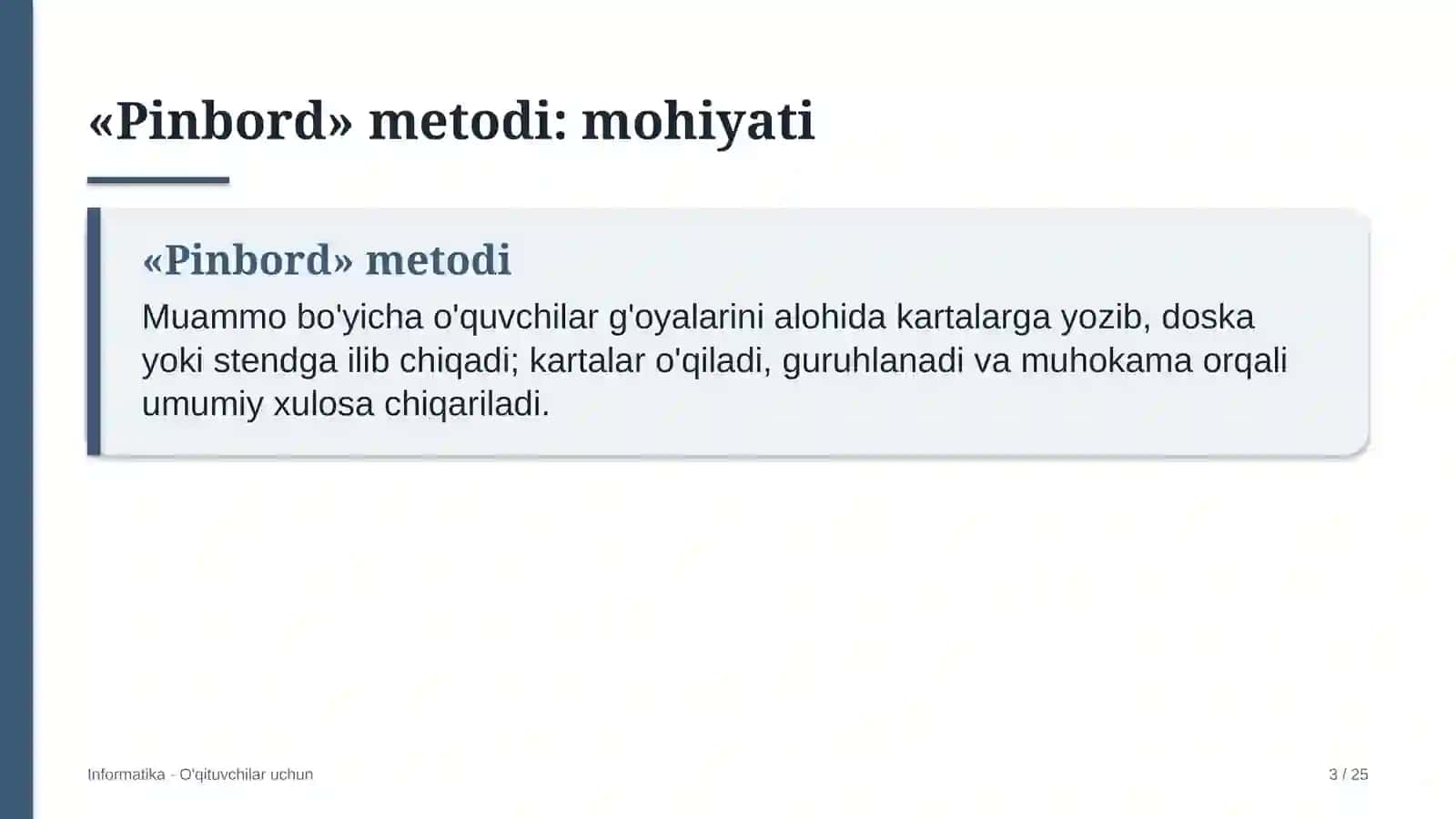 informatika darslarida pinbord metodidan foydalanish 1393 3