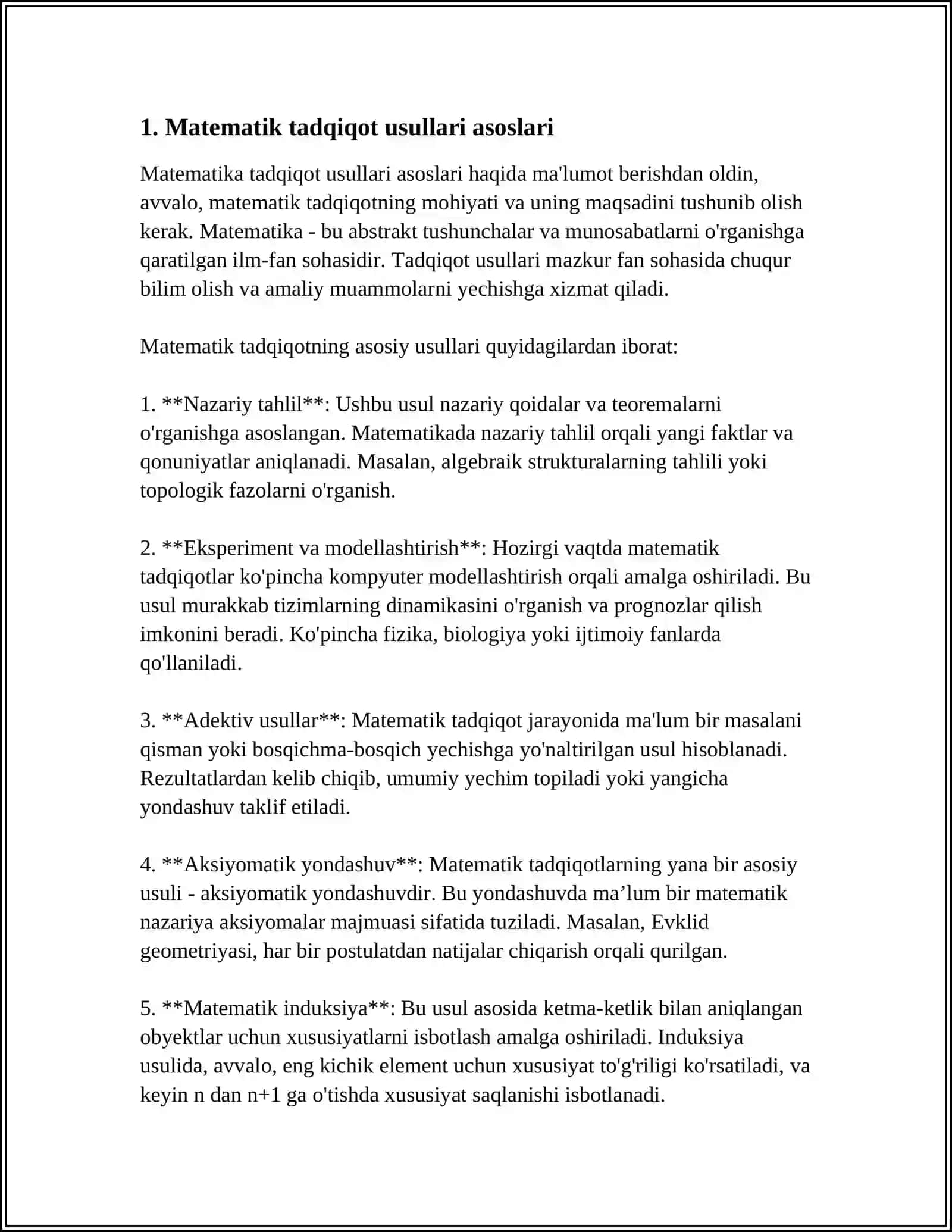 MATEMATIK TADQIQOT USULLARI, TADQIQOT ETIKASI 3