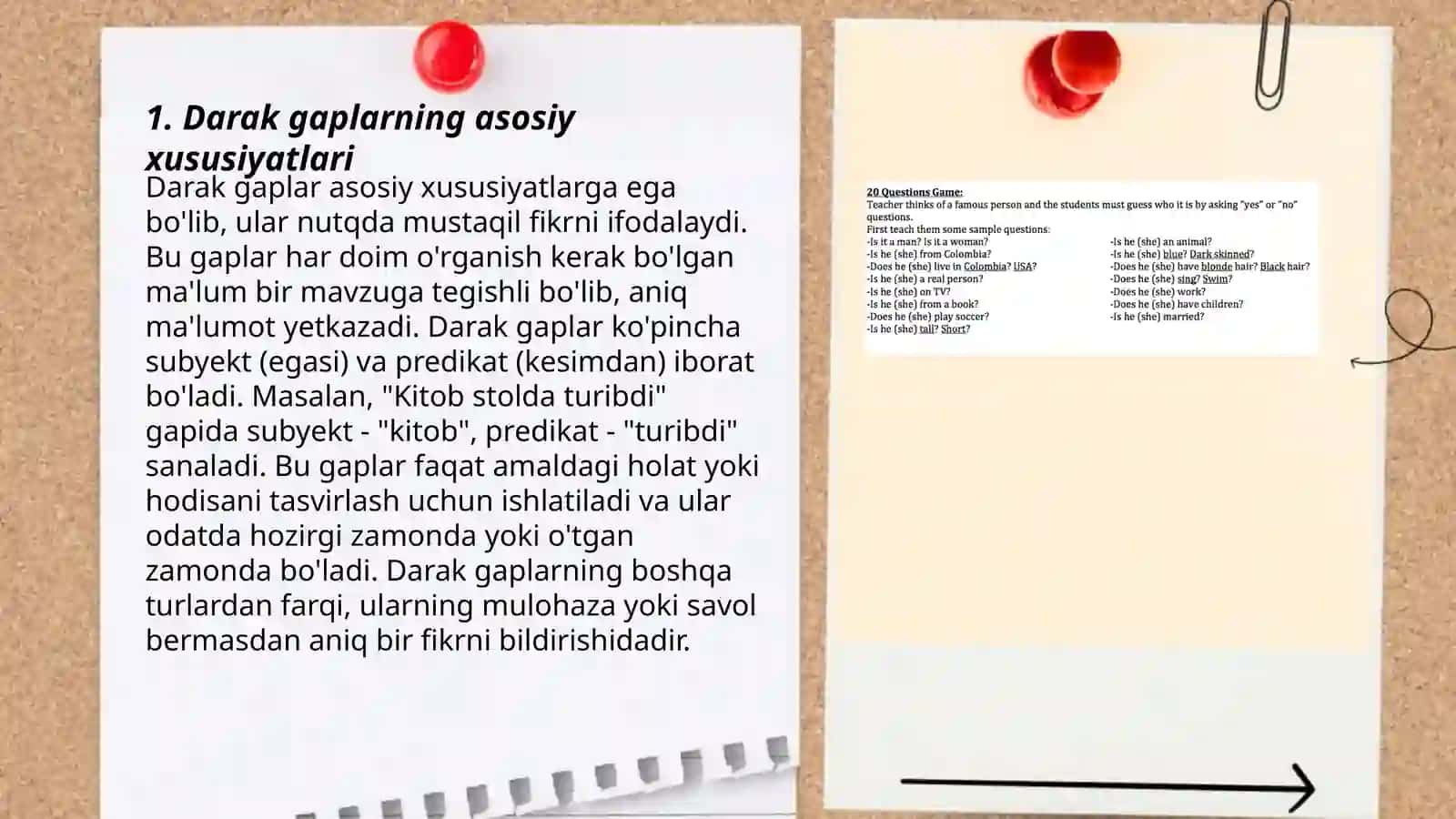 Darak,so’roq va buyruq gaplarning uslubiy vazifalari 3