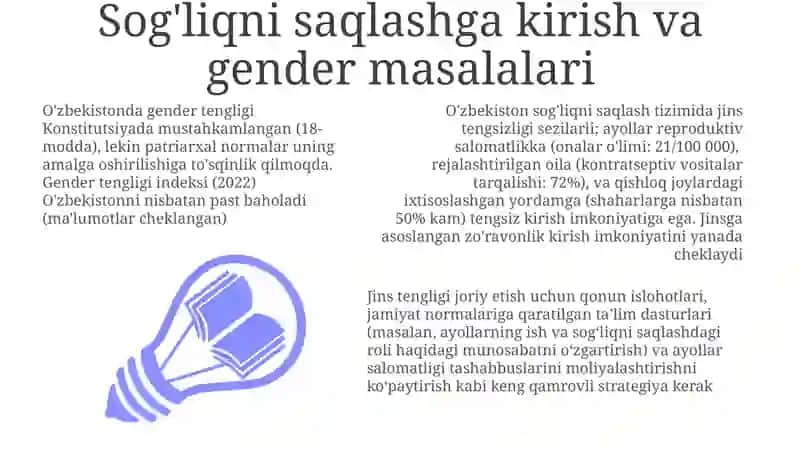 O'zbekistonda gender tenglikka erishishdagi qiyinchiliklar va taraqqiyot 3