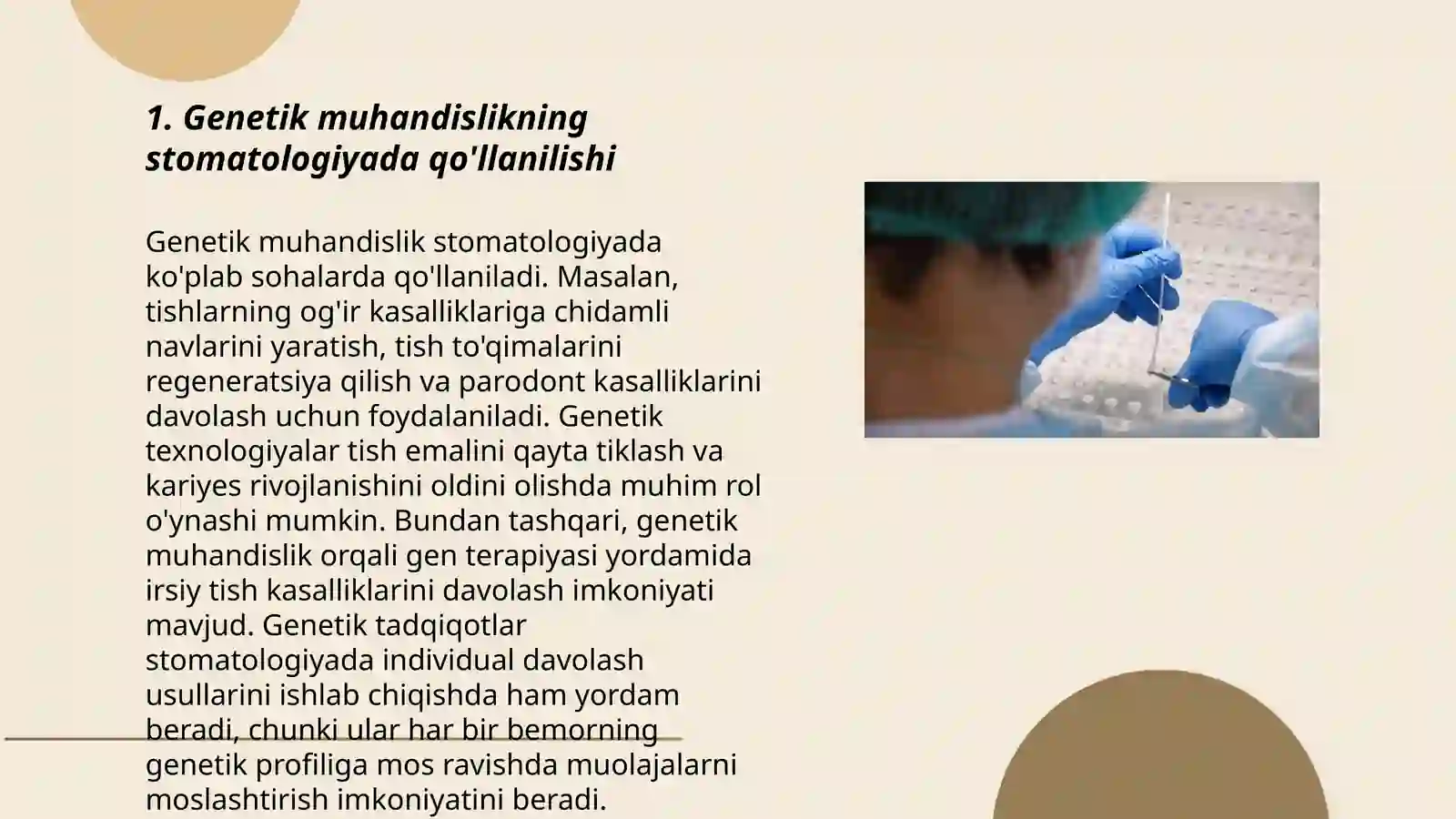 Stomatologiyada genetik injeneriya va biotexnologiya 3
