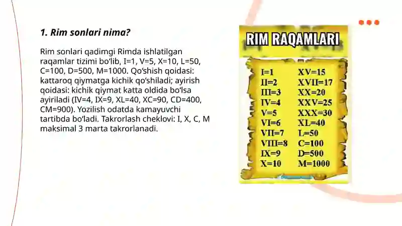 Rim sonlari 3