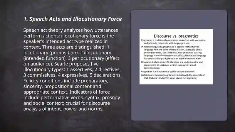 Pragmatics and discourse analysis 3