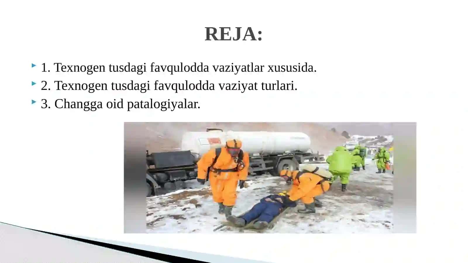 Texnosferik zonalardagi xavflar va ulardan himoyalanish. Changga oid patologiyalar 3
