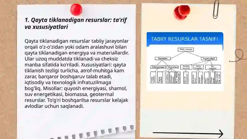 Qayta tiklanadigan va tiklanmaydigan resurslar 3