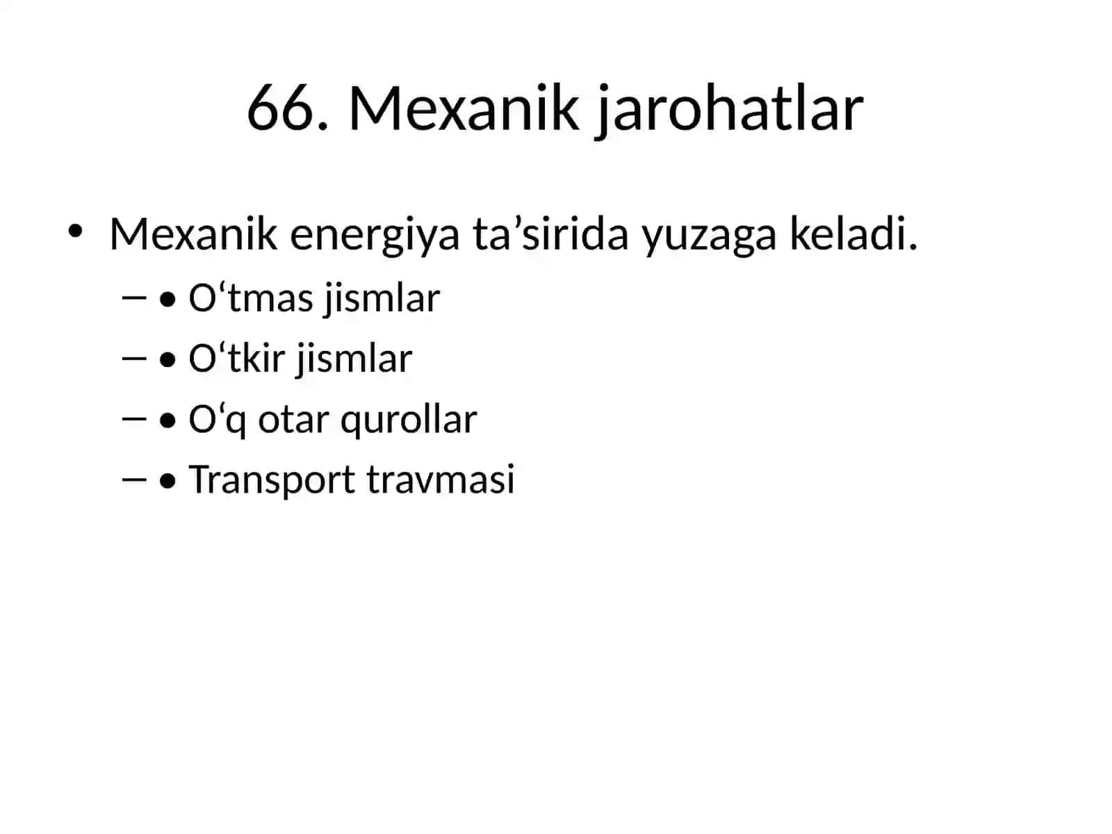 Mexanik jarohatlar 3