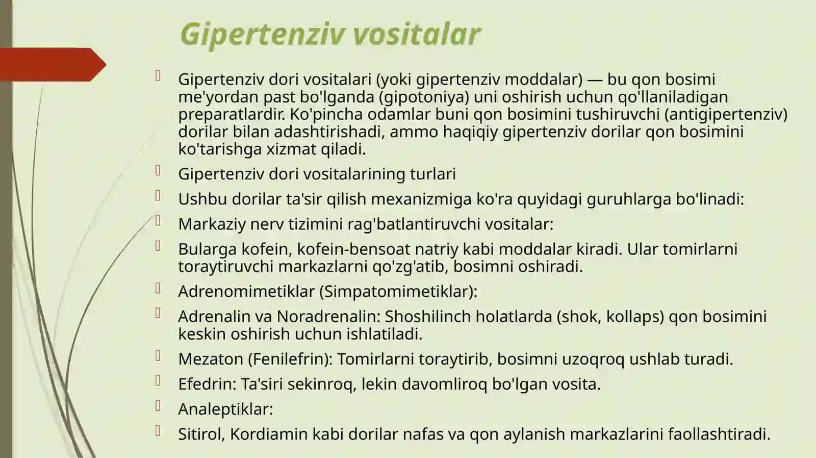 Gipertenziv vositalar 3