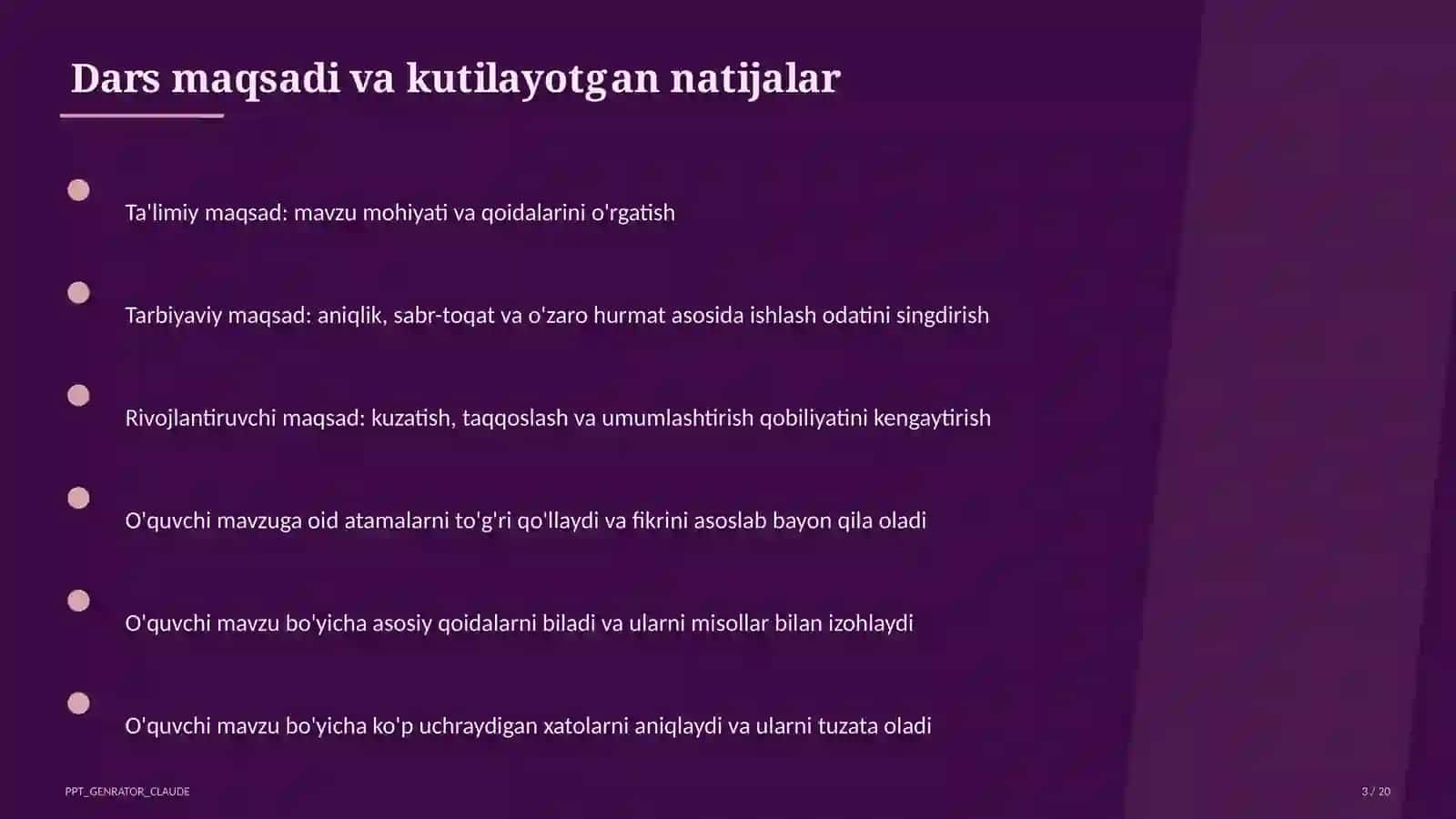 Kombinatorika elementlari: sanash qoidalari (6-sinf) 3