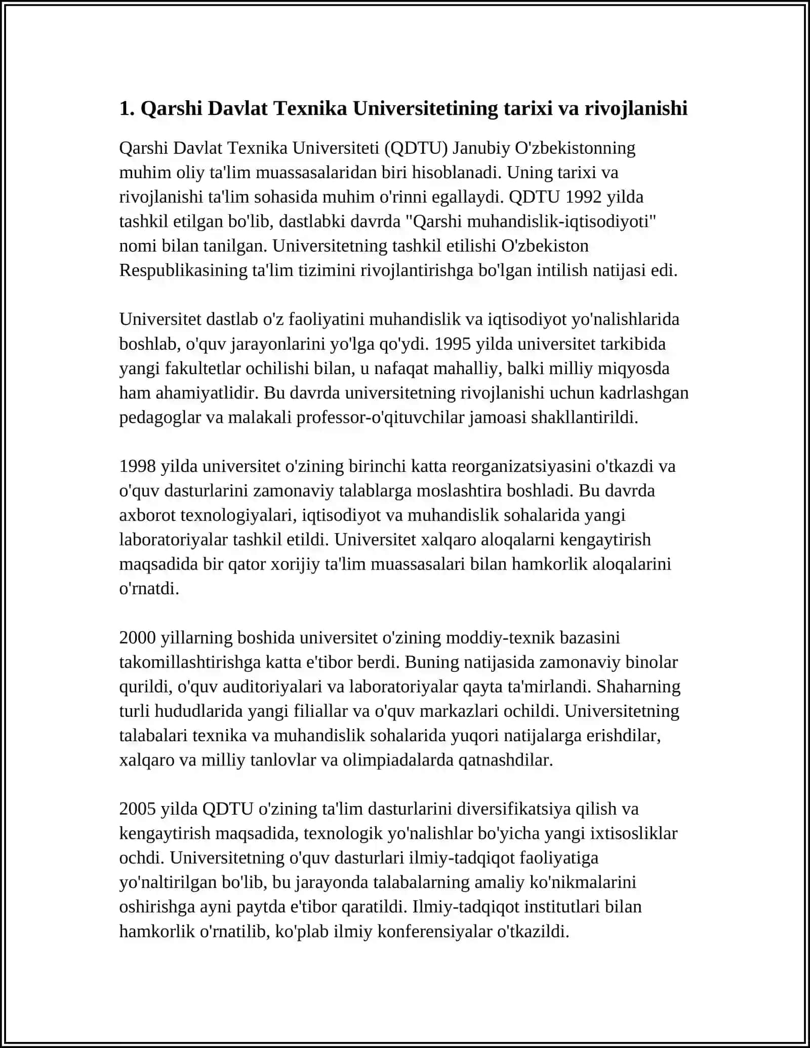 QARSHI DAVLAT TEXNIKA UNIVERSITETI 3