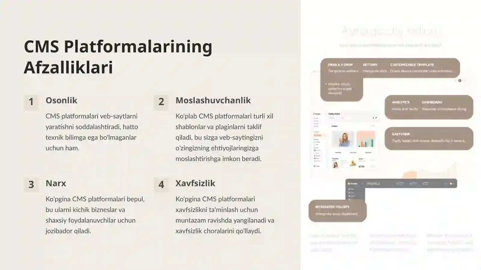 CMS Platformalari: Tanlov Qoidalari 3