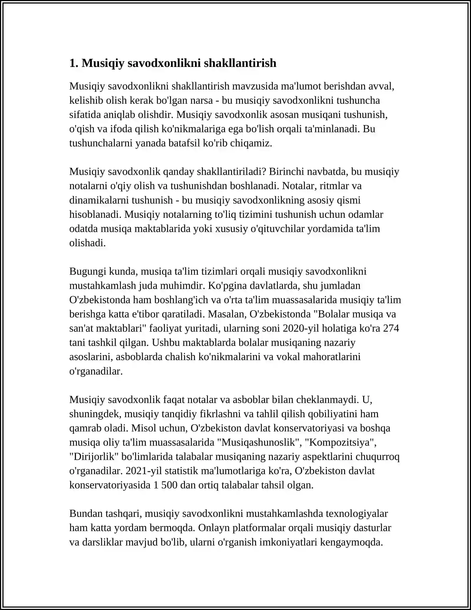 MAKTABGACHA TALIMDA MUSIQA OQITISH METODIKASI MAVZUSIDA 3