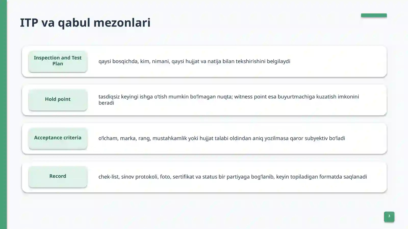 Qurilish materiallari:sifat nazorati 3