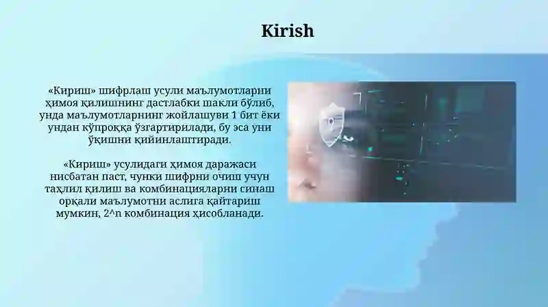 Axborotni himoyalash usullari 3