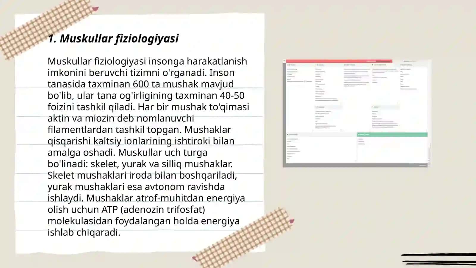 Muskullarning charchashi jarayonining yoshga bogʻliq xususiyatlari 3