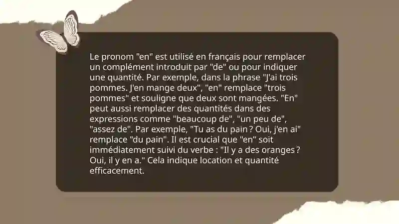 Le pronom en (la quantité) 3