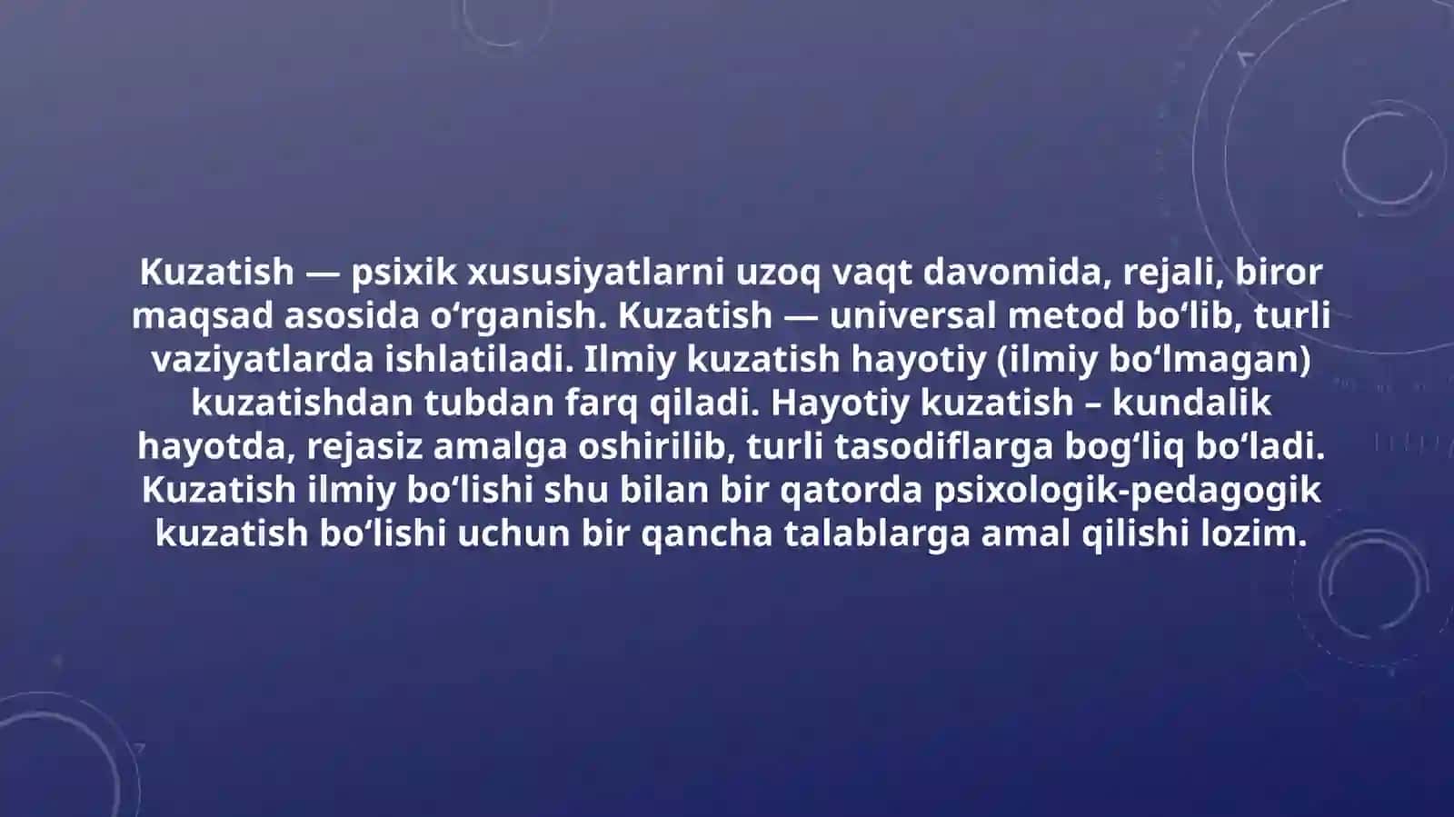 B.G.Ananyev bo’yicha metodlar klassifikatsiyasi 3