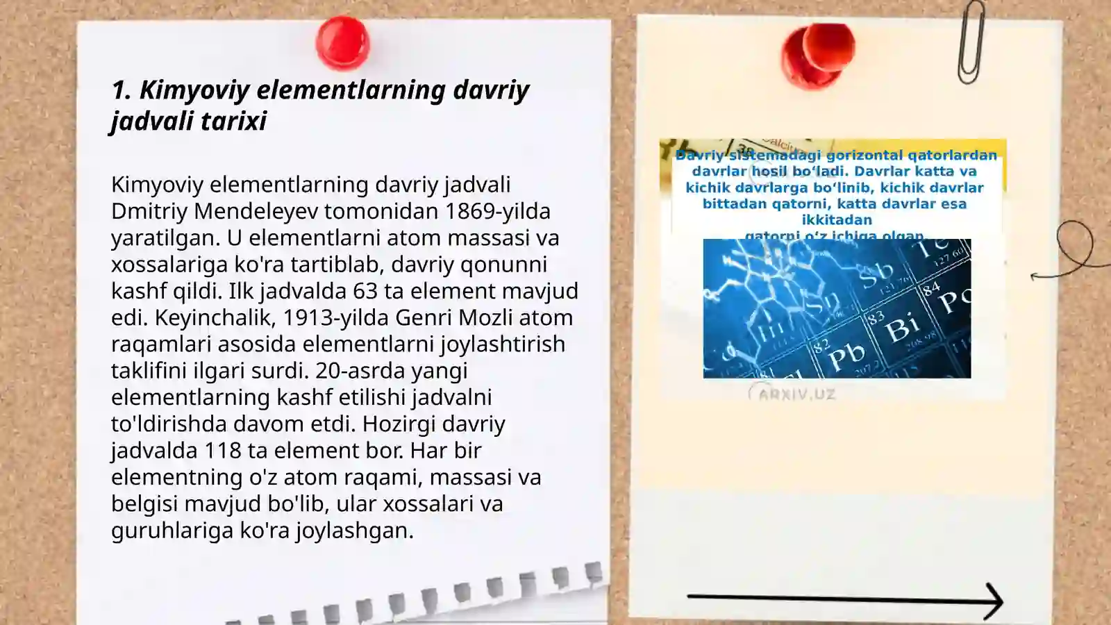 Kimyoviy elementlar davriy jadvali mavzusiga 3