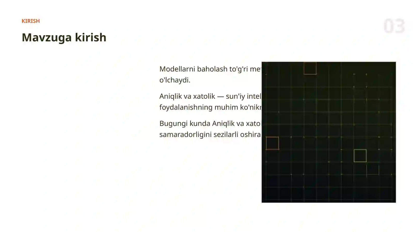Modellarni baholash 3