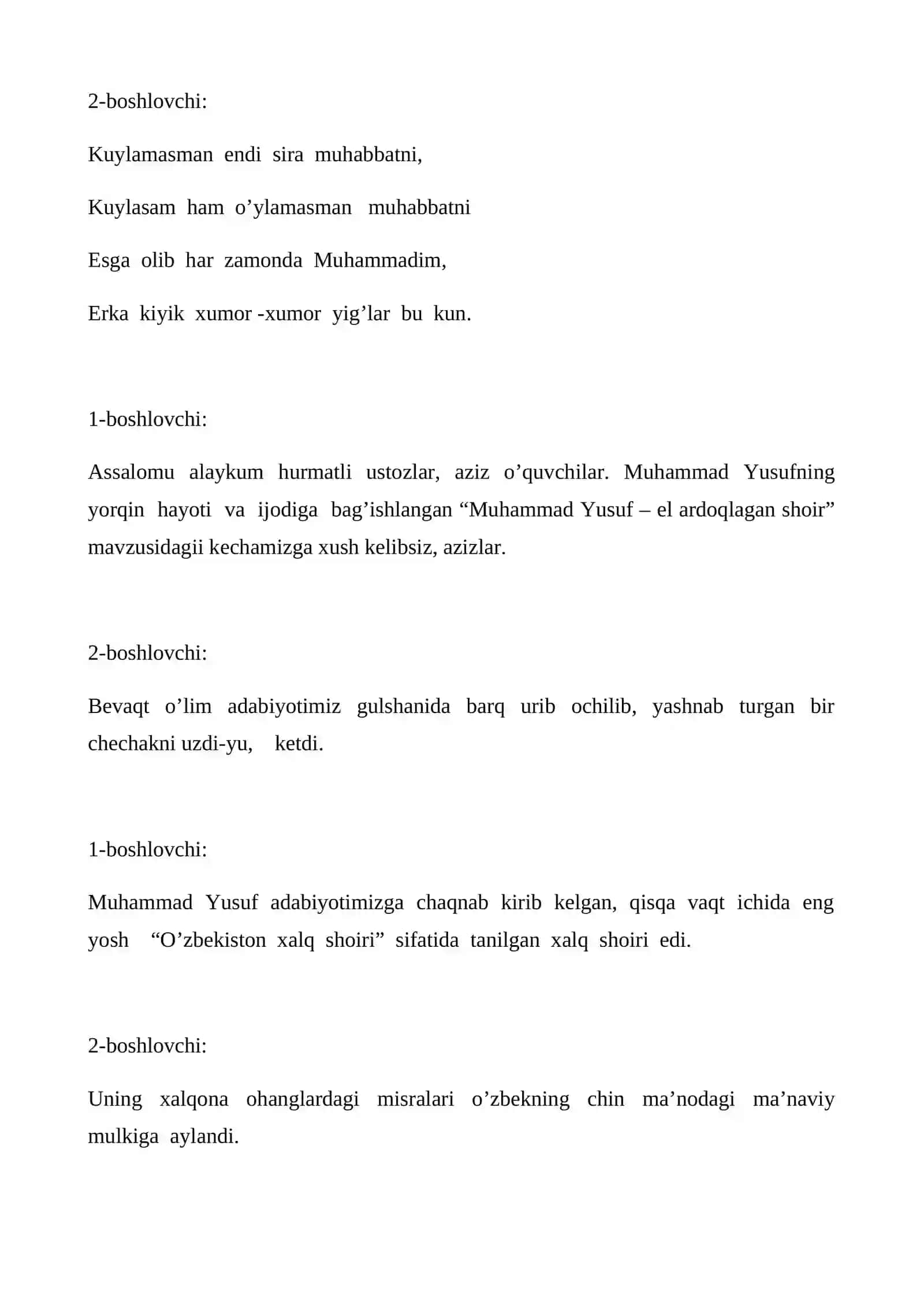 Qo‘shiq bo‘lib qaytaman 3