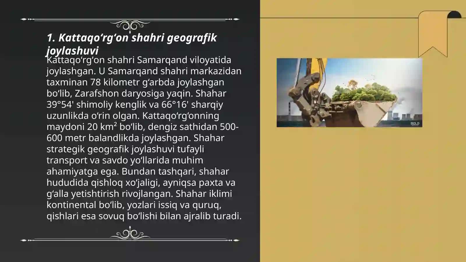 Kattaqoʻrgʻon shahar tuproqlar va ularning ekologik muomolari 3
